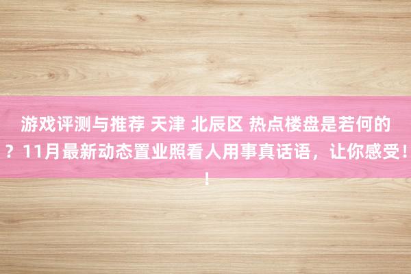 游戏评测与推荐 天津 北辰区 热点楼盘是若何的？11月最新动态置业照看人用事真话语，让你感受！