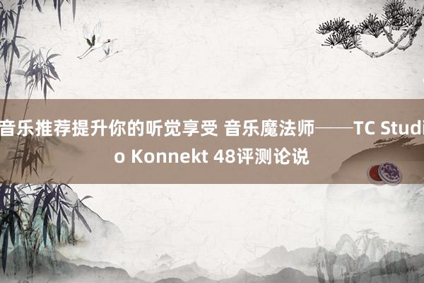 音乐推荐提升你的听觉享受 音乐魔法师──TC Studio Konnekt 48评测论说