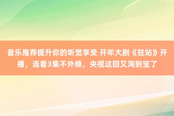 音乐推荐提升你的听觉享受 开年大剧《驻站》开播，连看3集不外瘾，央视这回又淘到宝了