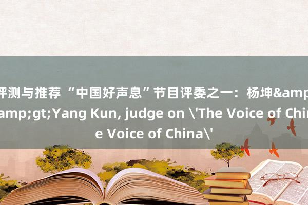 游戏评测与推荐 “中国好声息”节目评委之一：杨坤&lt;br/&gt;Yang Kun, judge on 'The Voice of China'