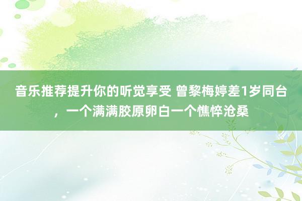 音乐推荐提升你的听觉享受 曾黎梅婷差1岁同台，一个满满胶原卵白一个憔悴沧桑